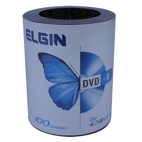 DVD-R 8x 4.7GB ELGIN PEÇA COM 100 UNID.